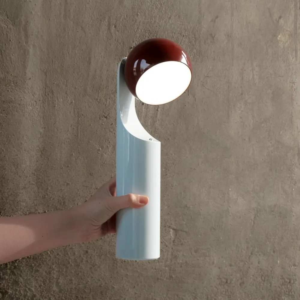 Fine Lumens Mono Leeslamp LED Oplaadbaar Roest Sky
