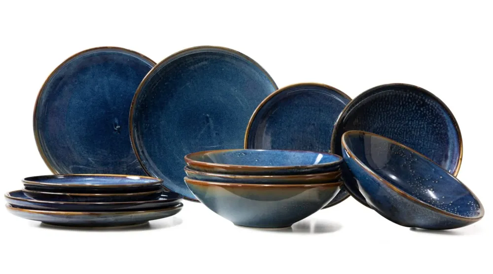 Fine2Dine Serviesset Nova 12-delig / 4 personen - 4 dinerborden, 4 ontbijtborden en 4 diepe borden