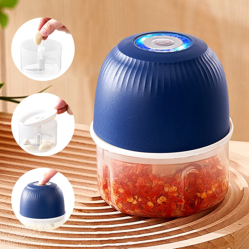 Mini elektrische knoflookpers finebay