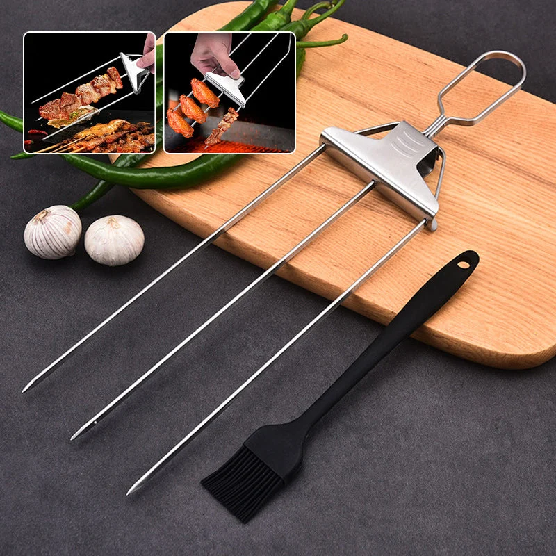 3-weg grillspiesjes - GrillSavant finebay.nl