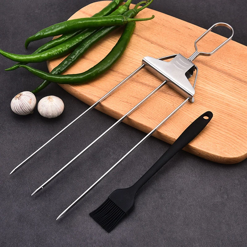 3-weg grillspiesjes - GrillSavant finebay.nl