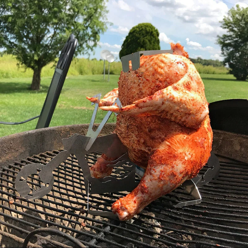 Kiphouder voor BBQ finebay.nl