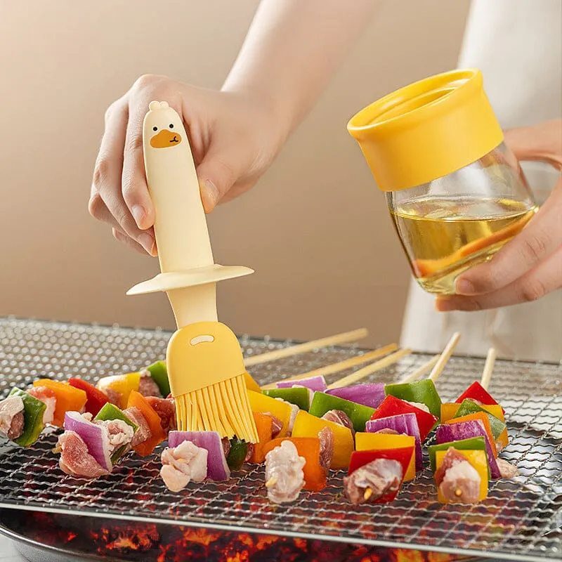 Oliedispenser met borstel voor BBQ finebay.nl