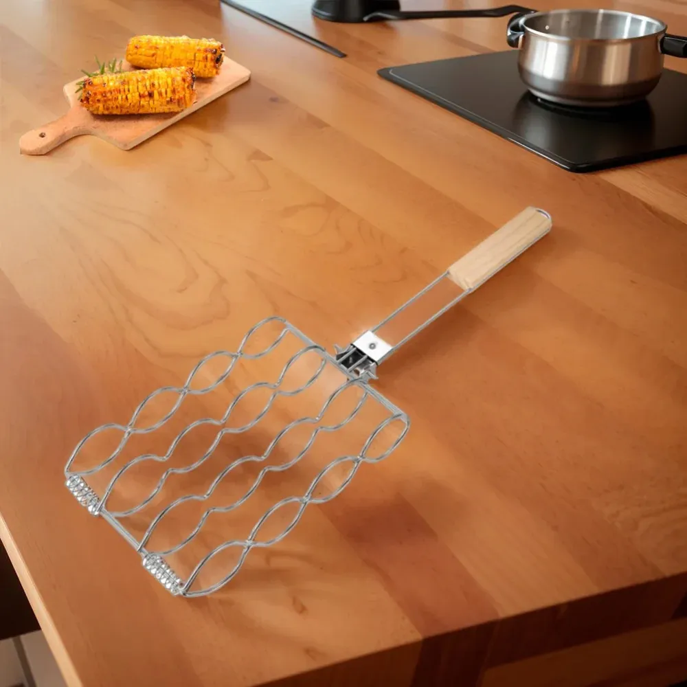 Roestvrijstalen maïsgrillmand finebay.nl
