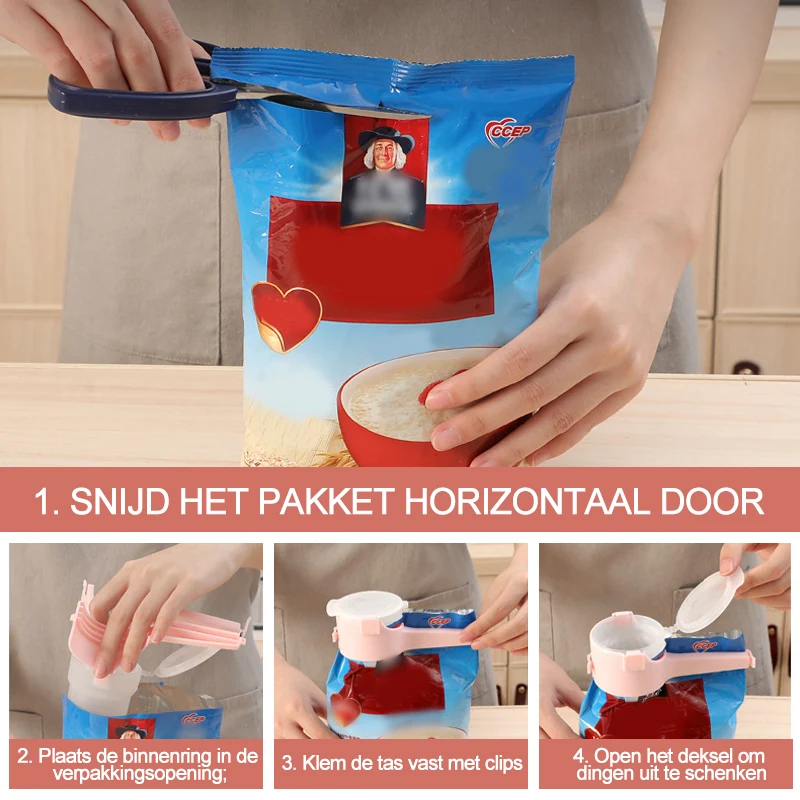 Voedsel zegel met zakclip finebay