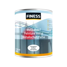 Metaalverf hoogglans 250ml Finess