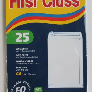 Enveloppen 25st c4 FIRST CLASS