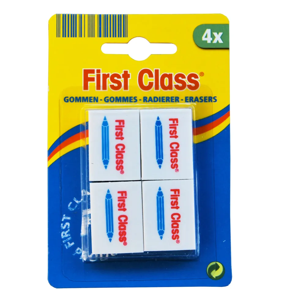 Gom klein 4 st FIRST CLASS