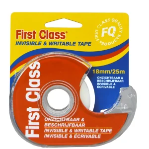 Kleefband 18mmx25m invisible + app FIRST CLASS