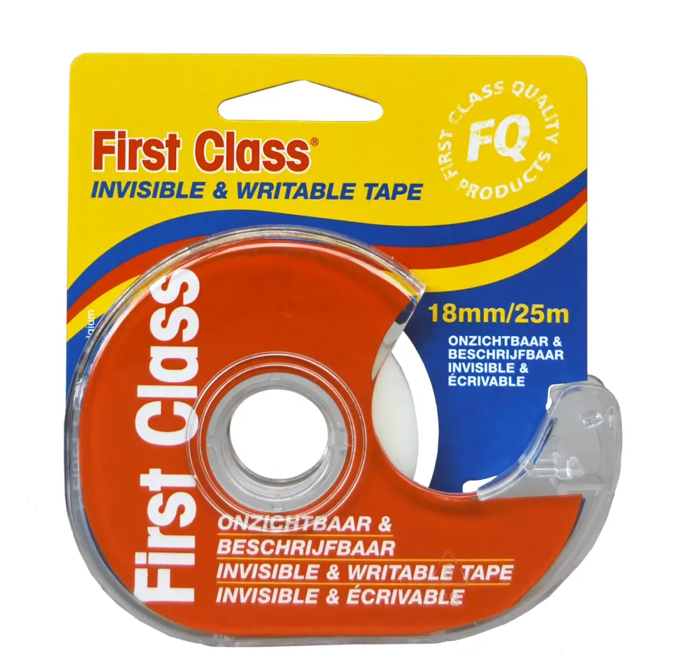 Kleefband 18mmx25m invisible + app FIRST CLASS
