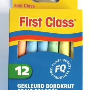 Krijt kleur 12 stuks fc FIRST CLASS