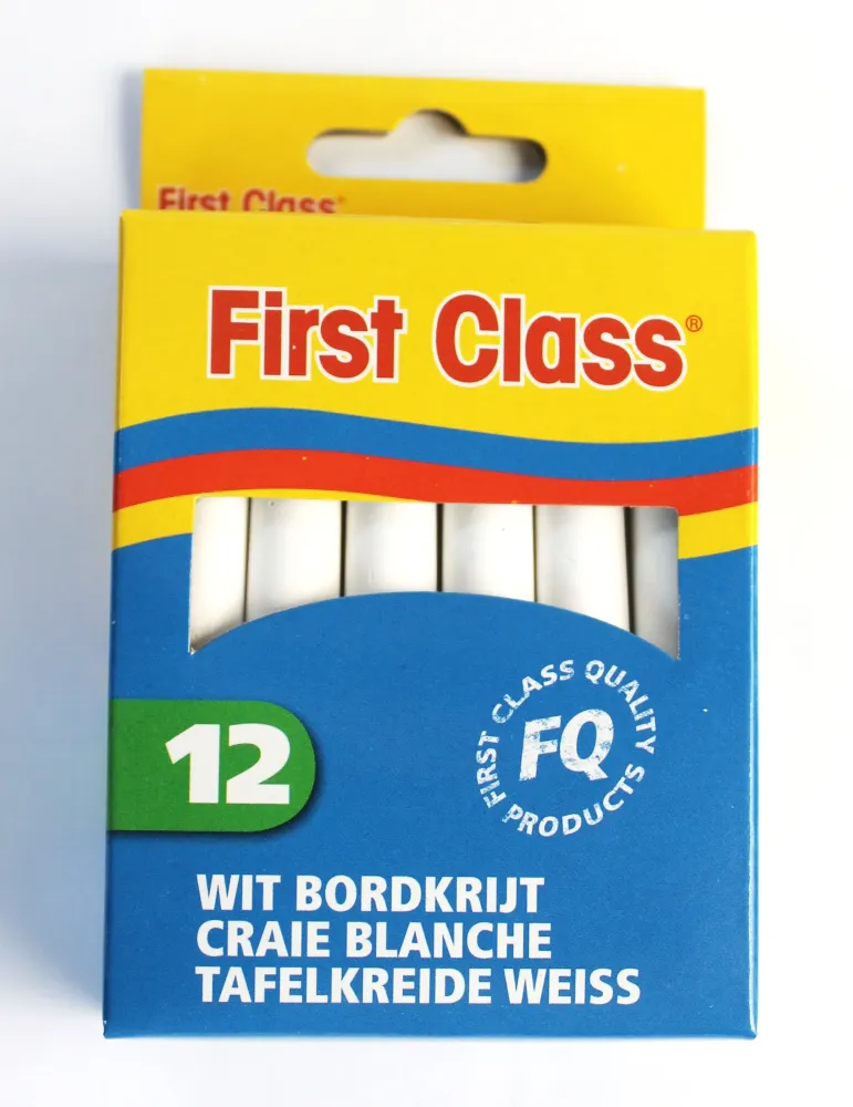 Krijt wit per 12 stuks fc FIRST CLASS