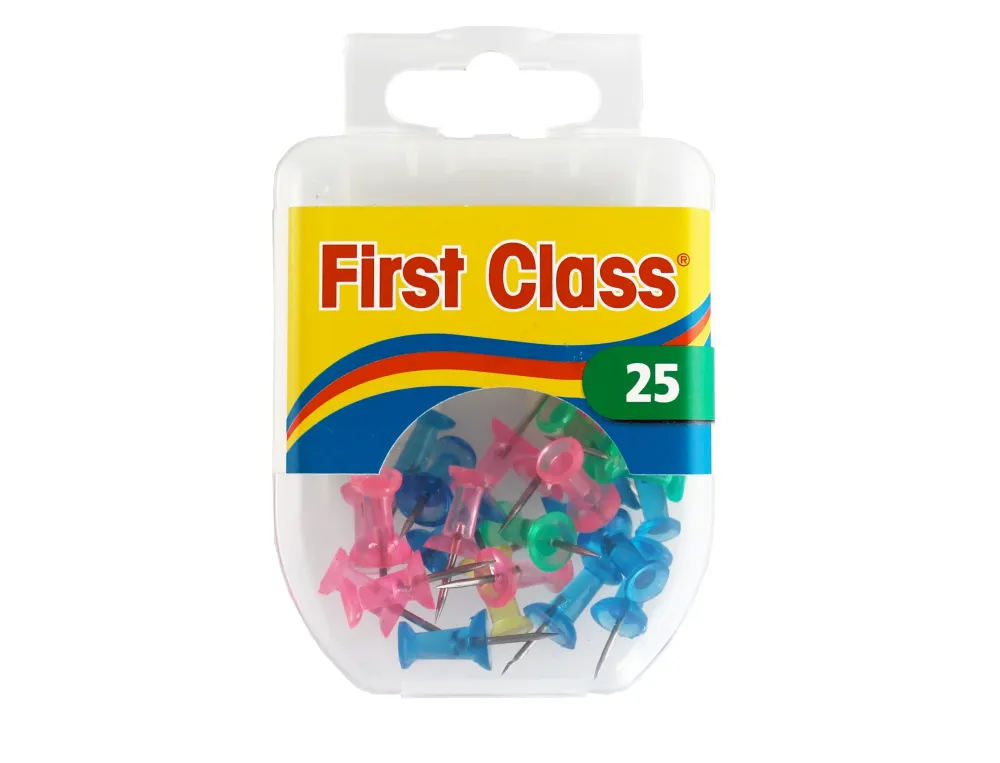 Push pins assortie 25 st FIRST CLASS