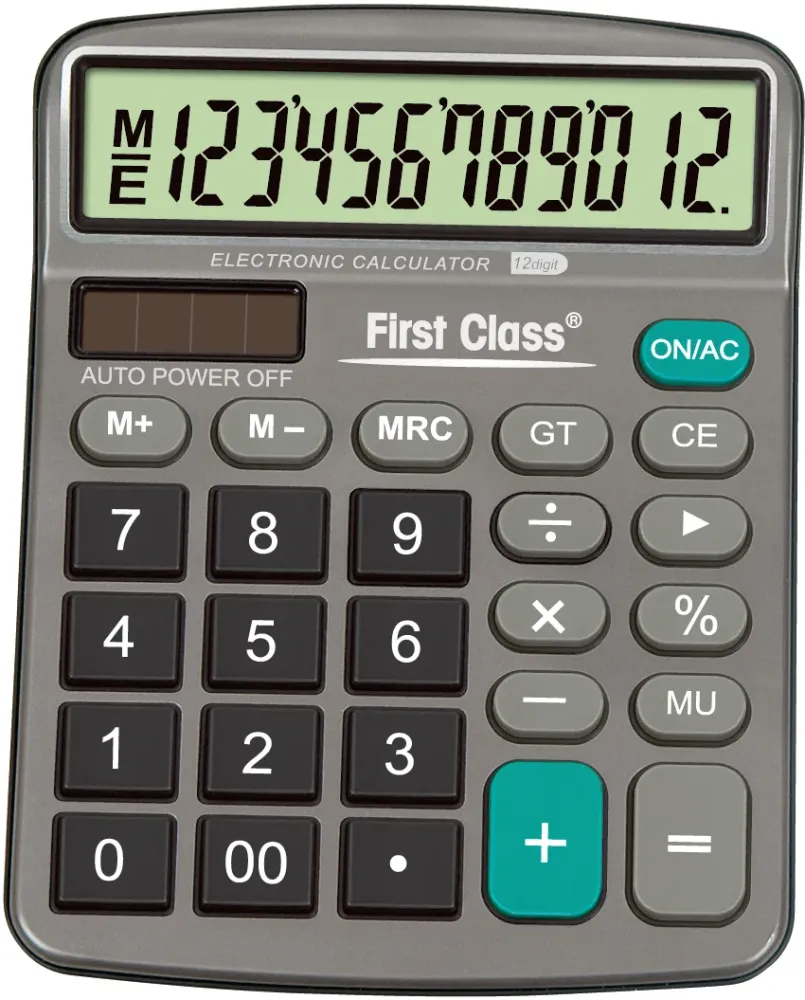 rekenmachine 12 digits FIRST CLASS