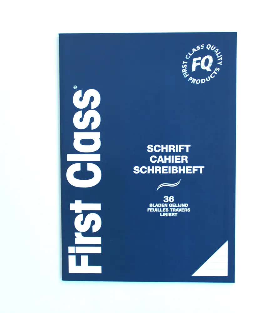 Verslagschrift 36 blad gelijnd A4 FIRST CLASS