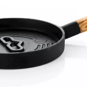 Forged Serveerpannetje Churrasco - Gietijzer / Olijfhout - ø 18 cm