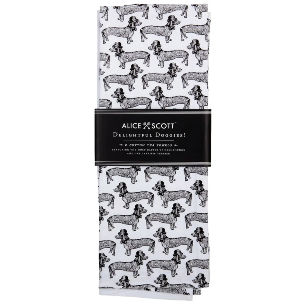 Alice Scott Tea Towel Set 2pc Galison