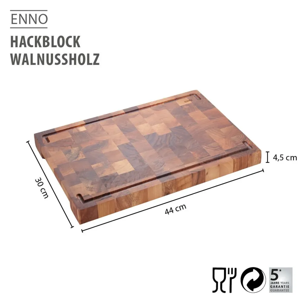Gefu Enno hakblok walnoot