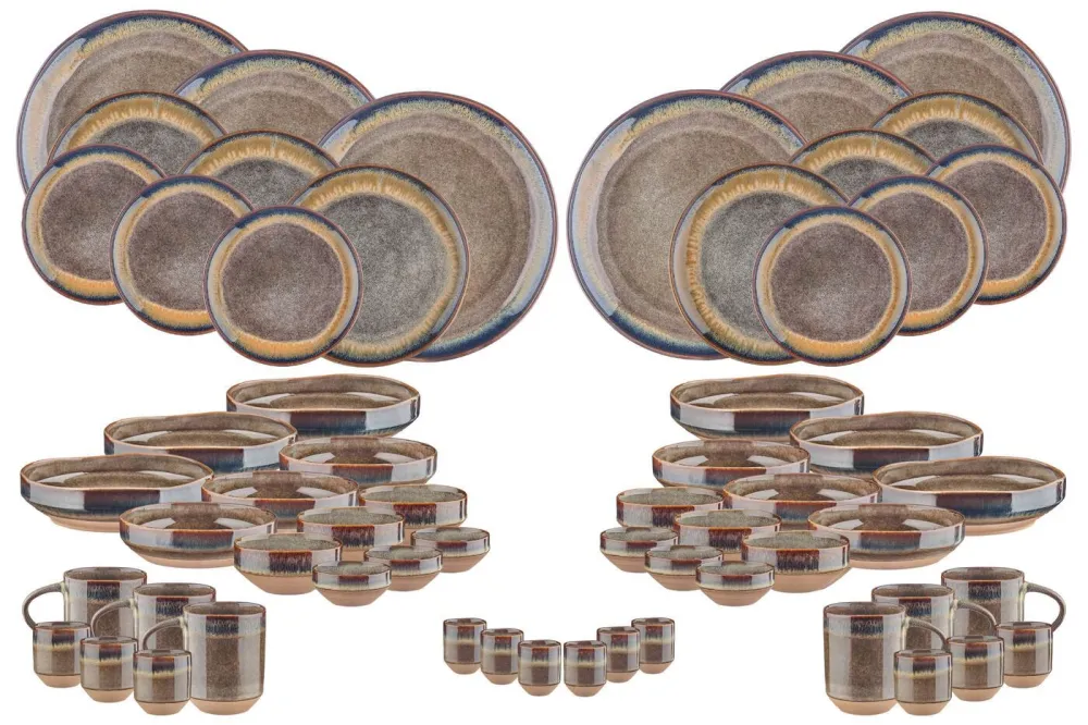 GENESIS Compleet Plus Servies - 60 stuks - Basalt