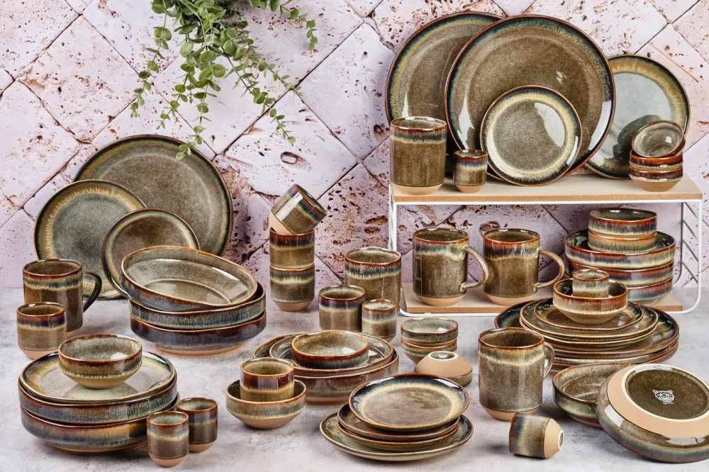 GENESIS Compleet Plus Servies - 60 stuks - Basalt