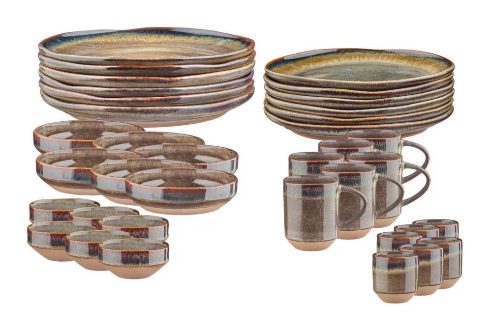 GENESIS Compleet servies - 36 stuks - Basalt