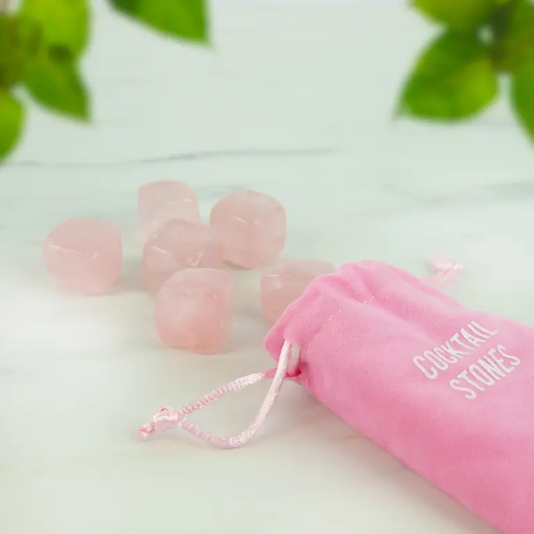 Cocktail stenen - Rose Quartz Gift Republic