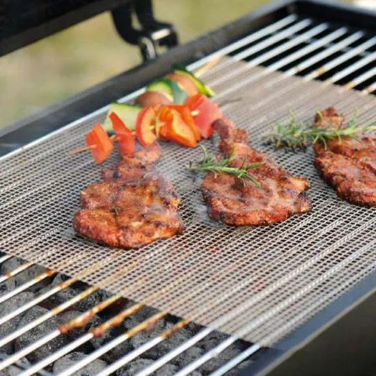 BBQ Grillmat | Herbruikbaar Grillnet - Hittebestendig Glowblend