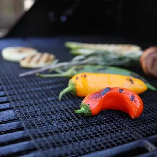 BBQ Grillmat | Herbruikbaar Grillnet - Hittebestendig Glowblend