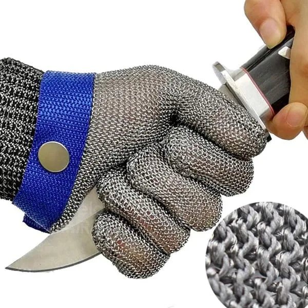 Roestvrijstalen Mesh Handschoen voor Veiligheid | Snijbestendig Glowblend