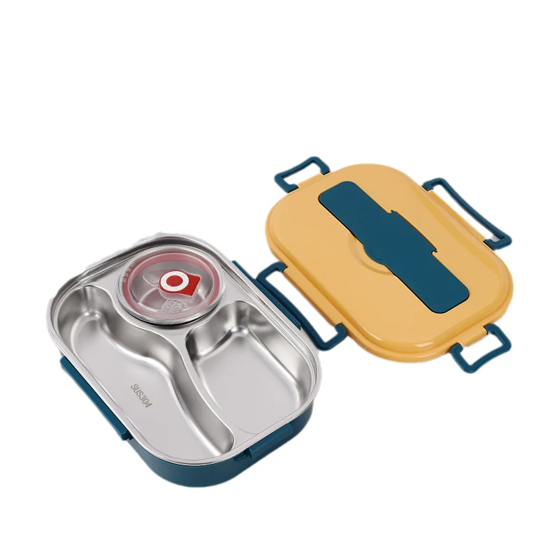 Thermos lunchbox rvs | 3-4 compartimenten met soepkom Glowblend