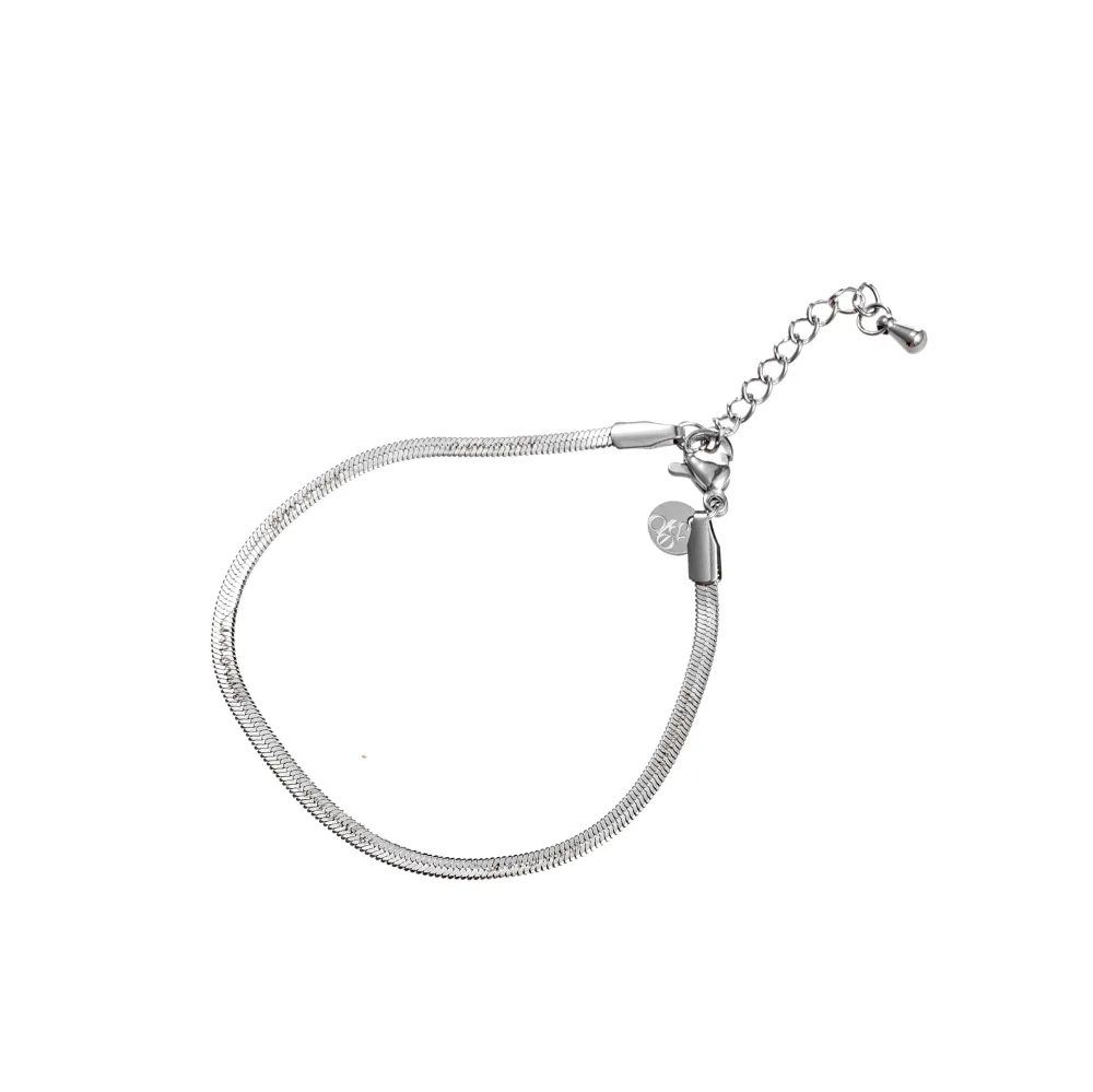 Armband Fine Flat Link zilver Go Dutch Label