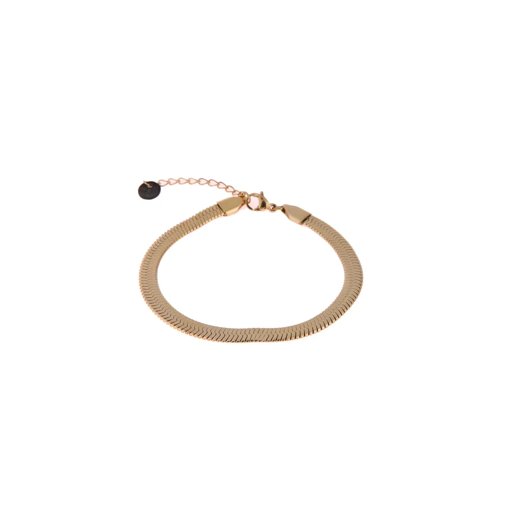 Armband Flat Link goud Go Dutch Label