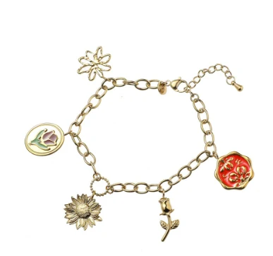 Armband Flower Charms Go Dutch Label