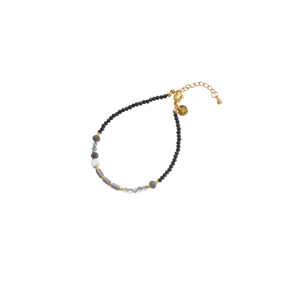 Armband pareltjes zwart Go Dutch Label