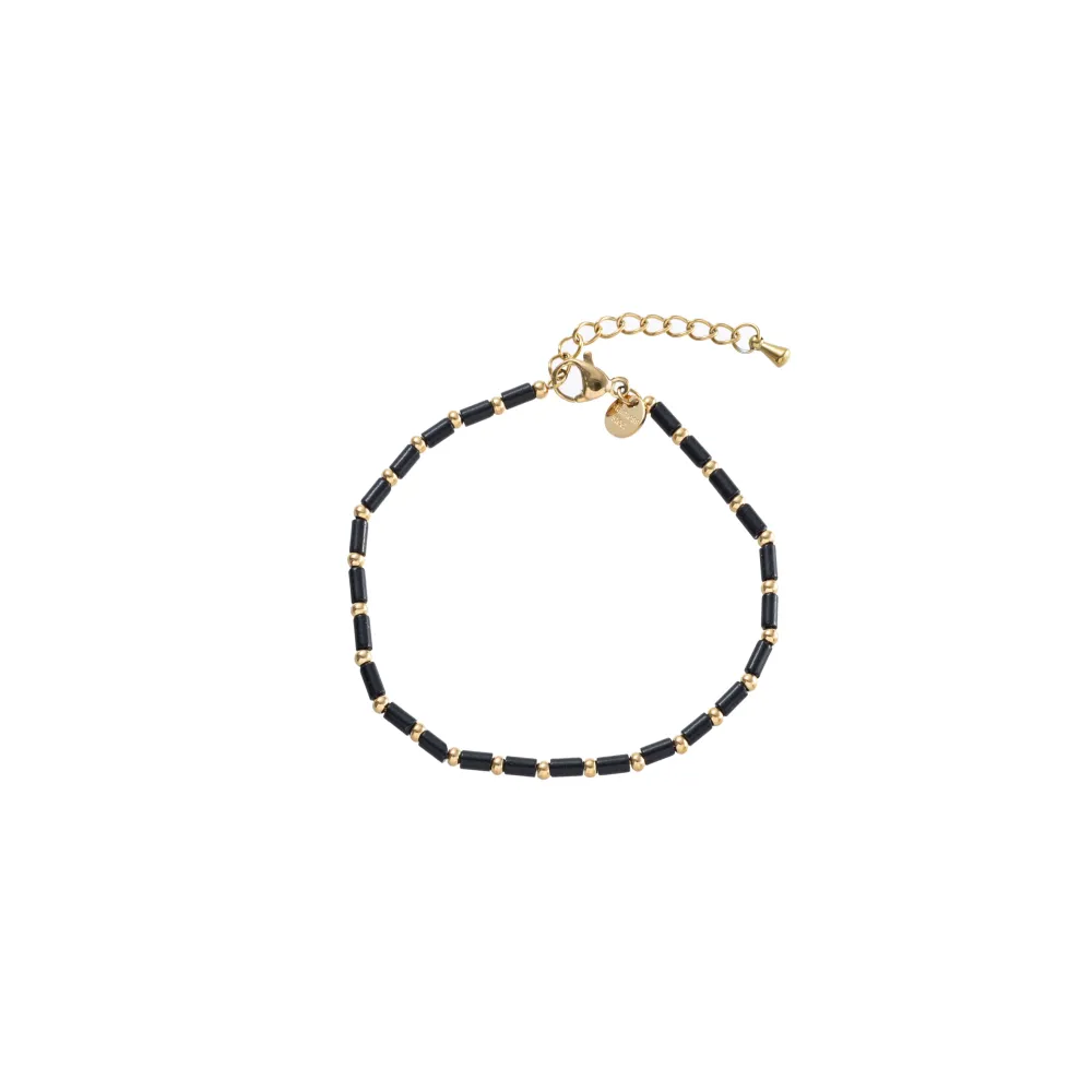 Armband pareltjes zwart Go Dutch Label