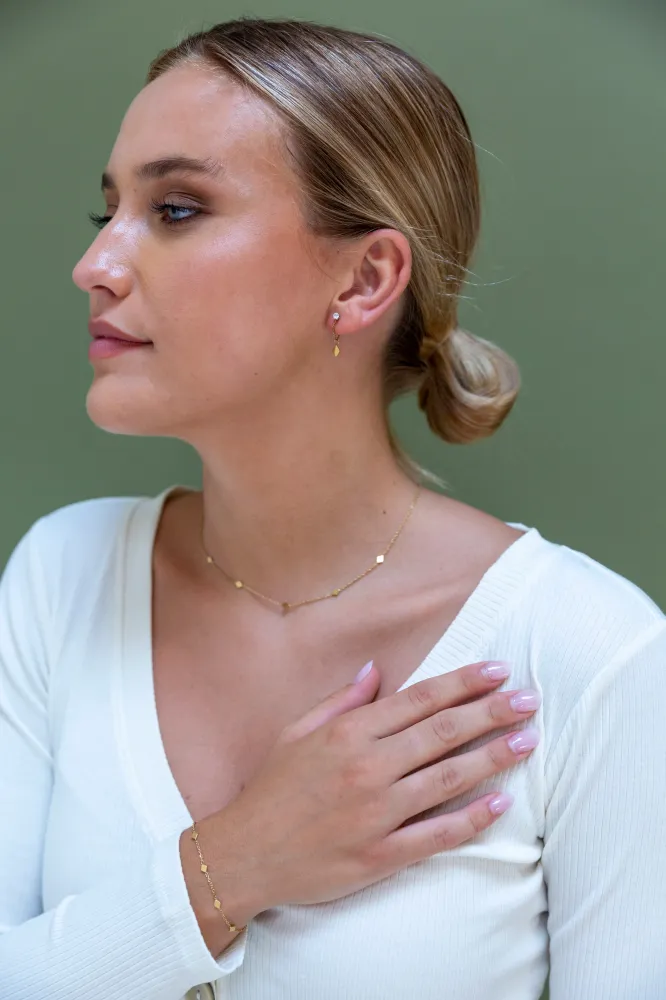 Armband Small Diamond shapes goud Go Dutch Label