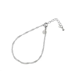 Armbandje Basic Twisted zilver Go Dutch Label
