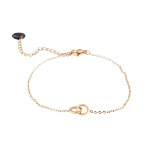 Armbandje Double O goud Go Dutch Label