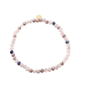 Armbandje parels Lila mix Go Dutch Label