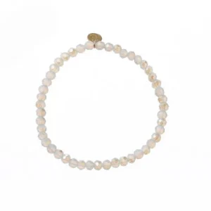 Armbandje parels Milky White Go Dutch Label