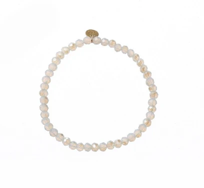 Armbandje parels Milky White Go Dutch Label