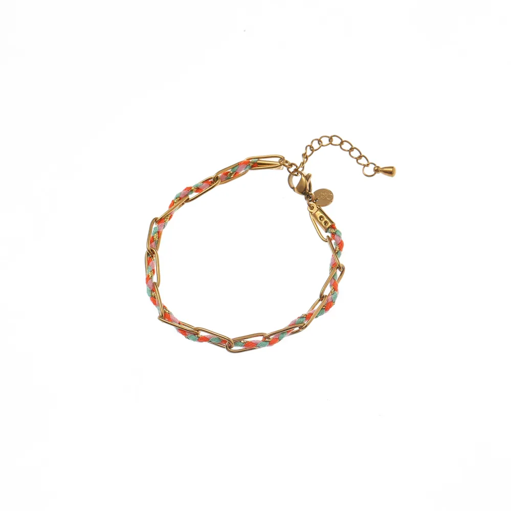 Armbandje Rope - Goud Go Dutch Label