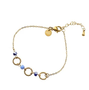 Armbandje 3 Rounds dark blue Go Dutch Label