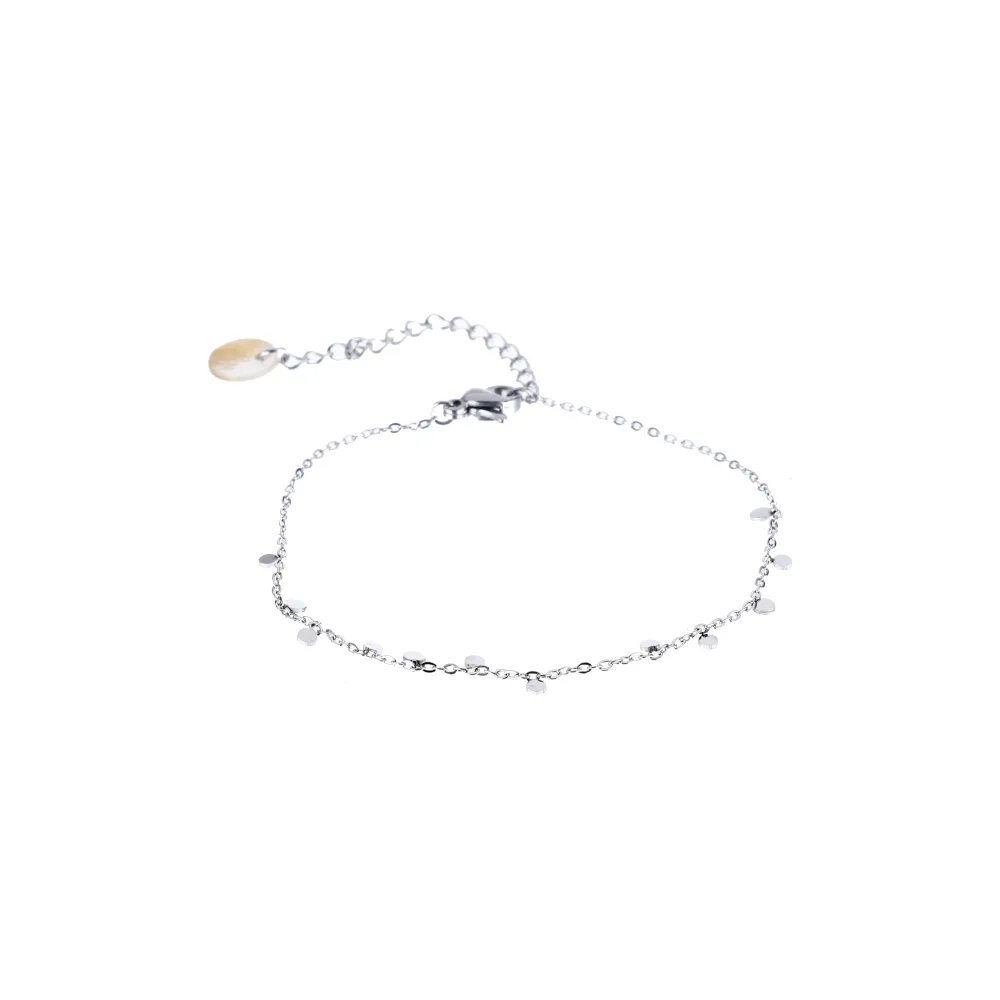 Armbandje Small Coins zilver Go Dutch Label