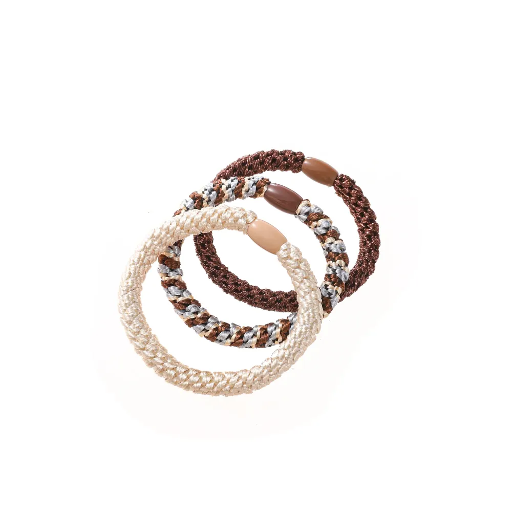 Hair Tie 3-pack - Milk Chocolate Go Dutch Label