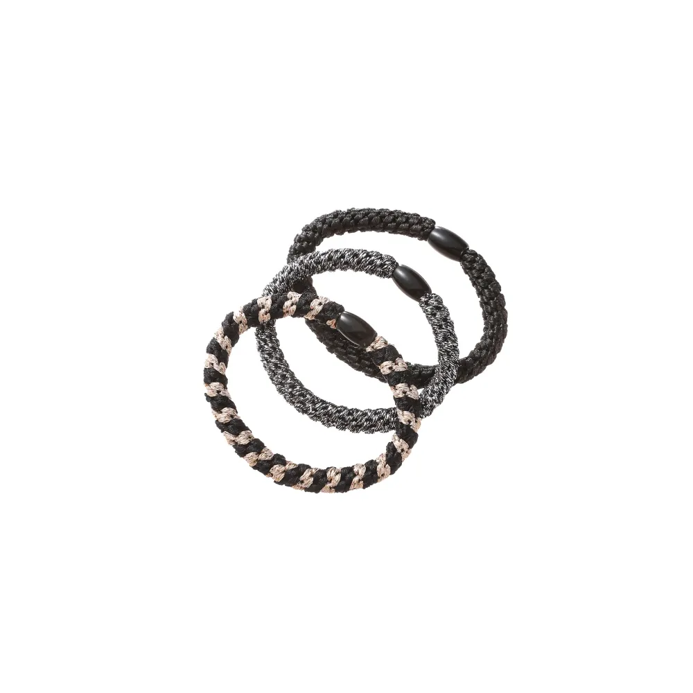 Hair Tie 3-pack - Silver Go Dutch Label