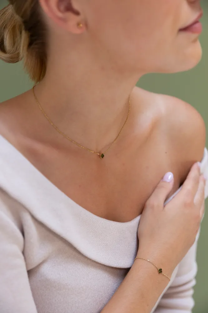 Ketting Clover goud Go Dutch Label