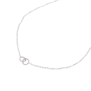 Ketting Double Circle zilver Go Dutch Label