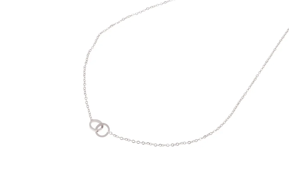 Ketting Double Circle zilver Go Dutch Label