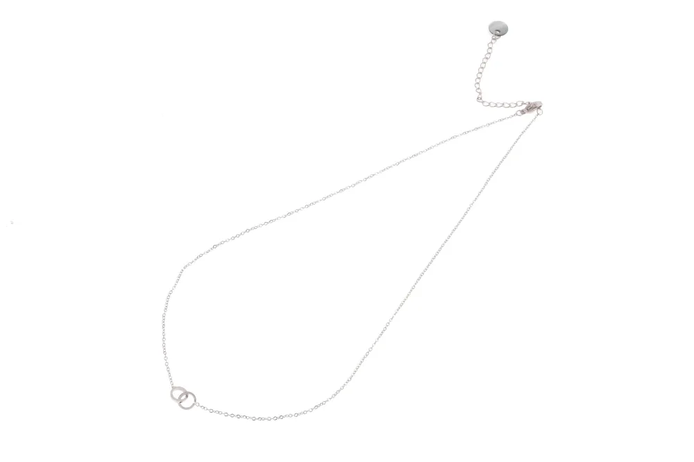 Ketting Double Circle zilver Go Dutch Label